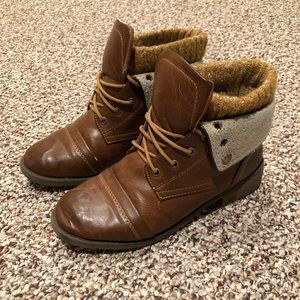Brown ankle boots